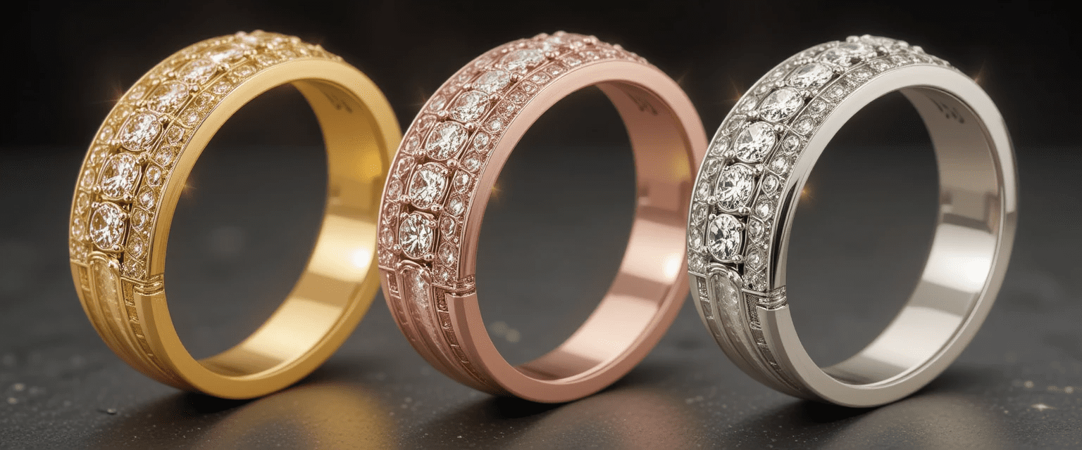 طلا های طلایی رزگلد سفید